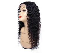 Peluca De Cabello Humano Con Ondas De Agua, 4X1, Encaje Tipo T, Parte Media, Pelucas Onduladas, Cabello Indio Remy, Animoso, Sin Derramamiento, Pelucas Cortas