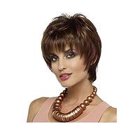 Peluca de cabello humano del pelo real en Europa y Liu Qi peluca corta mullida Reina de temperamento,01