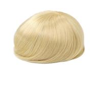 Peluca de cabello humano indio liso rubio para hombre, transpirable, de encaje completo, para hombre, de la marca Mens Wig #613