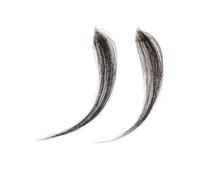 Peluca de cabello humano negro natural de 6 pulgadas for hombre, con línea frontal de cabello, de PU, for la pérdida del cabello, extensión invisible. Hair Pieces Replacement(3x3x2 cm)