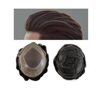 Peluca de cabello humano para hombre de aspecto na Prótesis capilar de encaje for hombre, peluquín de hombre, pelucas de cabello humano frontal HD, línea del cabello de encaje, postizo humano indio tr