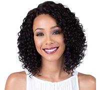 Peluca de cabello humano rizado para mujeres - Peluca de cabello humano afro 360 Peluca de encaje Gorra Cabello natural brasileño 15 pulgadas,Negro