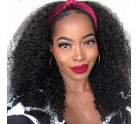 Peluca de cabello humano rizado tipo afro de 22 pulgadas, sin pegamento, sin encaje frontal, hecha a máquina, pelucas de cabello humano virgen rizado para mujeres negras, peluca de cabello humano
