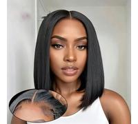 Peluca de cabello humano sin pegamento Wear And Go, pelucas cortas listas para usar para mujeres, peluca de cabello humano con encaje precortado HD transparente, peluca de cabello humano de 16 pulgada