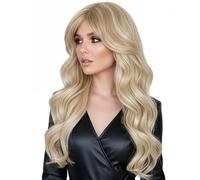 Peluca de cabello rizado para mujer, 18 pulgadas, con clips invisibles naturales, resistente al calor, pieza de pelo realista, para mujeres, mujeres, madres, trabajadores, estudiantes, eventos, bodas