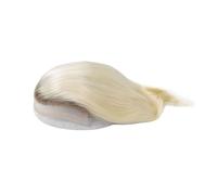 Peluca de cabello rubio #4T613 for hombre, sistema de peluquín con raíces oscuras, cabello humano Remy, unidad completa de PU