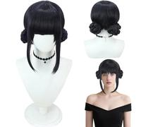 Peluca De Cazador Para Niños, Disfraz de Hun-ter Morado Peluca, Pelu-cas Largas Trenzadas Mora-das, Pelu-ca De Cosplay De Anime Dem0n, Trenzas Moradas Accesorio Realista Para Halloween Y Carnaval (M3)