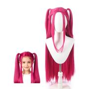 Peluca de cola de caballo larga trenzada morada, peluca trenzada larga de color morado, para disfraz de Halloween, fiesta de disfraces