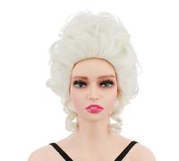 Peluca de colmena peluca blanca de María Antonieta disfraces accesorios para mujeres adultas