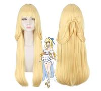 Peluca de cosplay Cautious Hero Ristarte The Hero Is Overpowered but Overly Cautious Ristarte Long yellow Synthetic Hair Party Pelucas Peluca de Ristarte PL-609