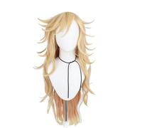 Peluca De Cosplay De Anime Douma, Pelo Largo Rubio, Fiesta De Disfraces De Halloween Kimetsu No Yaiba Peluca De Juego De Roles + Gorro De Peluca