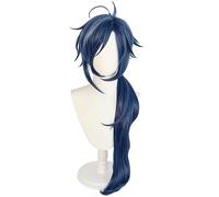 Peluca de cosplay de anime Genshin Impacts Kaeya para Halloween, fiestas, carnavales, vida nocturna, conciertos, bodas