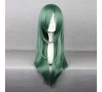 Peluca de cosplay de anime, Kagerou Project Kido Tsubomi, peluca larga verde, con gorro de peluca libre, para Navidad, Carnival, Halloween, Cosplay Wig (color: estilo 1)
