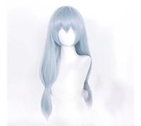 Peluca De Cosplay De Anime Para Mahito, Color Azul Claro, Pelucas De Pelo Sintético Largas Y Resistentes Al Calor, Fiesta De Navidad De Halloween Unisex