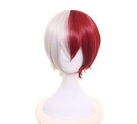 Peluca de cosplay de anime para My Hero Academia pelucas sintéticas con gorra libre (Todoroki Shouto)