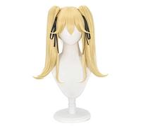 Peluca de cosplay de Kakegurui Mary Saotome Meari, peluca larga rubia, con gorro de peluca libre, disfraz de Halloween, para fiesta de Navidad