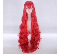 Peluca de Cosplay de Land of the Lustrous Padparadscha 110 cm pelo ondulado rojo sintético Houseki no Kuni Bort País de joyas Pelucas de cosplay Peluca de talla única PL-208