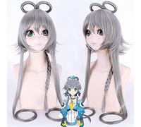 Peluca de cosplay de moda Los Ángeles College Vocaloid Yayin Gong Yu Luo Tianyi Cos Peluca Tocado Sombrero Mucho Pelo