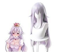 Peluca de Cosplay de Super Mario Bros.Bowsette Princess Bowser para mujer, pelo sintético resistente al calor, peluca de juego de Anime amarillo púrpura, BooKing