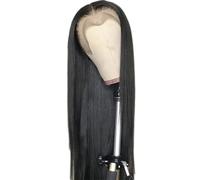 Peluca de cosplay for mujer, larga, lisa, de fibra resistente al calor, negra, trenzada, ideal for disfrazarse de niñas, adultos y familias.(Darkbrown,8inch)