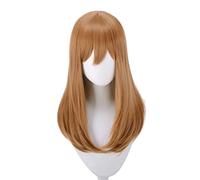 Peluca de cosplay, Love Live! Kunikida Hanamaru Cosplay Wig,Brown Long Straight Wig,with Free Wig Cap,Halloween Costume Cosplay,for Christmas Carnival party