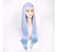 Peluca de cosplay Peluca de cosplay de color graduado Rem o pelucas de cosplay de carnero Re: Zero Start Life in Another World Peluca de disfraz Pelucas de pelo largo y liso DM690 1