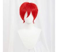 Peluca de cosplay, Re Zero Starting Life in Another World Reinhard Cosplay Wig,Short Red Wig,with Free Wig Cap,Halloween Costume Cosplay,for Christmas Carnival Party, OneSize, AS Show