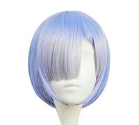 Peluca De Cosplay Rem De Color Graduado O Pelucas De Cosplay Ram Re: Zero Beginning Life In Another World Disfraz Jugar Disfraces De Halloween Bl