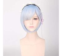 Peluca de cosplay REM o pelucas de cosplay RAM Re: Zero Start Life in Another World Disfraz Disfraces de Halloween Azul Un conjunto
