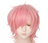 Peluca De Cosplay Rosa Para Yarichin Bitch Ayato Yuri Pelo Sintético En Capas Resistente Al Calor, Esponjoso Y Puntiagudo, Hombres Y Mujeres, Peluca De Fiesta De Halloween