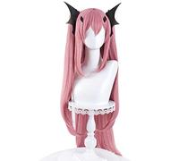 Peluca de cosplay, Seraph of The End Krul Tepes Cosplay Wig,90 cm Long Pink Wig,with Free Wig Cap,Halloween Costume Cosplay,for Christmas Carnival Party, OneSize, AS Show