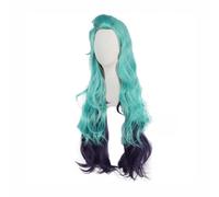 Peluca de cosplay Seraphine Anime Long GreenPeluca de cosplay de anime Pelucas sintéticas Pelucas para niñas, mujeres y hombres