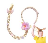 Peluca de diadema, diadema de princesa para niña | Pelucas largas Princesa Corbal de princesa - Herramienta de cosplay de colorida larga larga para la piel juguetes para la fiesta de estilo para el as