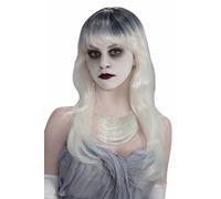 Peluca De Disfraz Blanca Larga Gris Para Adultos Talla Única