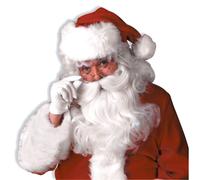 Peluca de disfraz de Pap? Noel y barba de lujo para hombre de Forum Novelties, color blanco, talla ?nica EE. UU.