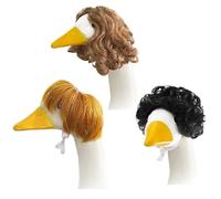 Peluca de disfraz de pato de porche | Juego de 3 pelucas de disfraz de pato de porche - Accesorios de temporada para cosplay, decoración al aire libre, jardín y patio