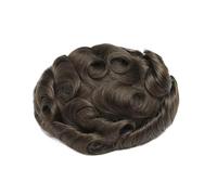 Peluca de encaje for hombre, sistema reemplazo cabello con frontal suizo, 8x10 Peluquín para hombre
