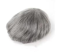 Peluca de encaje francés completo para hombre, 100 % cabello humano, color negro, marrón, rubio, sistema de repuesto para hombre, 7 x 9#110# color 1B80