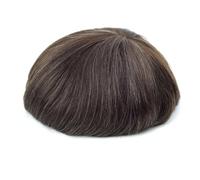 Peluca de encaje francés completo para hombre, 100 % cabello humano, color negro, marrón, rubio, sistema de repuesto para hombre, 7 x 9#110# color 220