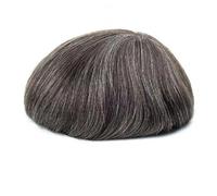 Peluca de encaje francés completo para hombre, 100 % cabello humano, color negro, marrón, rubio, sistema de repuesto para hombre, 7 x 9#110# color 1B40
