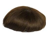 Peluca de encaje francés completo para hombre, 100 % cabello humano, color negro, marrón, rubio, sistema de repuesto para hombre, 7 x 9#120# color 3