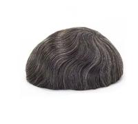 Peluca de encaje francés completo para hombre, 100 % cabello humano, color negro, marrón, rubio, sistema de repuesto para hombre, tubo recto, 6 x 8 #120, color 1B30