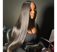 Peluca De Encaje Frontal Hd Recta De 34 Pulgadas, Peluca De Cabello Humano 13X6 Con Malla Frontal, Pelucas Con Cierre 4X4 5X5, Peluca Con Malla Frontal 360, Pelucas De Cabello Humano