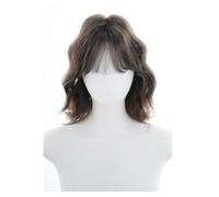 Peluca de Encaje Peluca corta de 32 cm for uso diario, cabello corto y rizado, estilo francés, flequillo, peluca de cabeza completa, peluca for juego de rol Pelucas Para Mujer