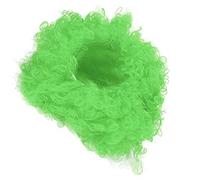 Peluca de fiesta de payaso de Halloween, pelo rizado vibrante y colorido para adultos, ideal para escenas de circo, material PET (verde)