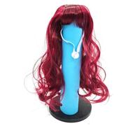 Peluca de ganso para decoración al aire libre, juego de accesorios de ganso de temporada para porche para césped, corte de pelo, peluca afro