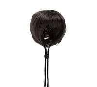 Peluca de gato, ajuste ajustable para la cabeza de fiesta con flequillo, pelucas de cosplay, para Halloween, Navidad, fiestas, vacaciones, eventos, uso diario casual