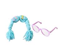 Peluca De Gato - Trenzas Y Gafas Viste A Cosplay De Gato | Pelucas para Gatos, Trenzas De Cosplay Y Gafas, Accesorios para Disfraces | Sombreros Divertidos para Mascotas para Cachorros