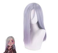 Peluca de Halloween a la moda para fiesta de Navidad, Magic Awakens Ivy Wallington, color gris y morado degradado