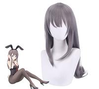 Peluca de Halloween para fiesta de Navidad, peluca de cosplay Rascal Boy Will Not Dream Of Bunny Girl Senpai Mai Sakurajima